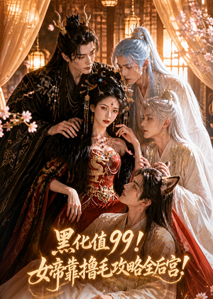 黑化值99！女帝靠撸毛攻略全后宫！（60集）这部短剧太好看