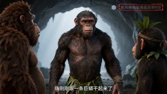 穿成南方古猿，生存百万年！（50集）爆款短剧追不停