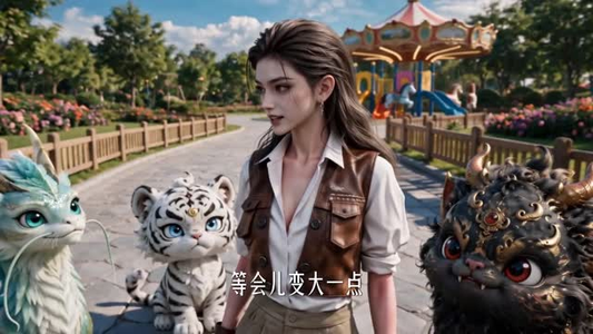 我家景区怎么变成山海经动物园了（105集）短剧中追到爽